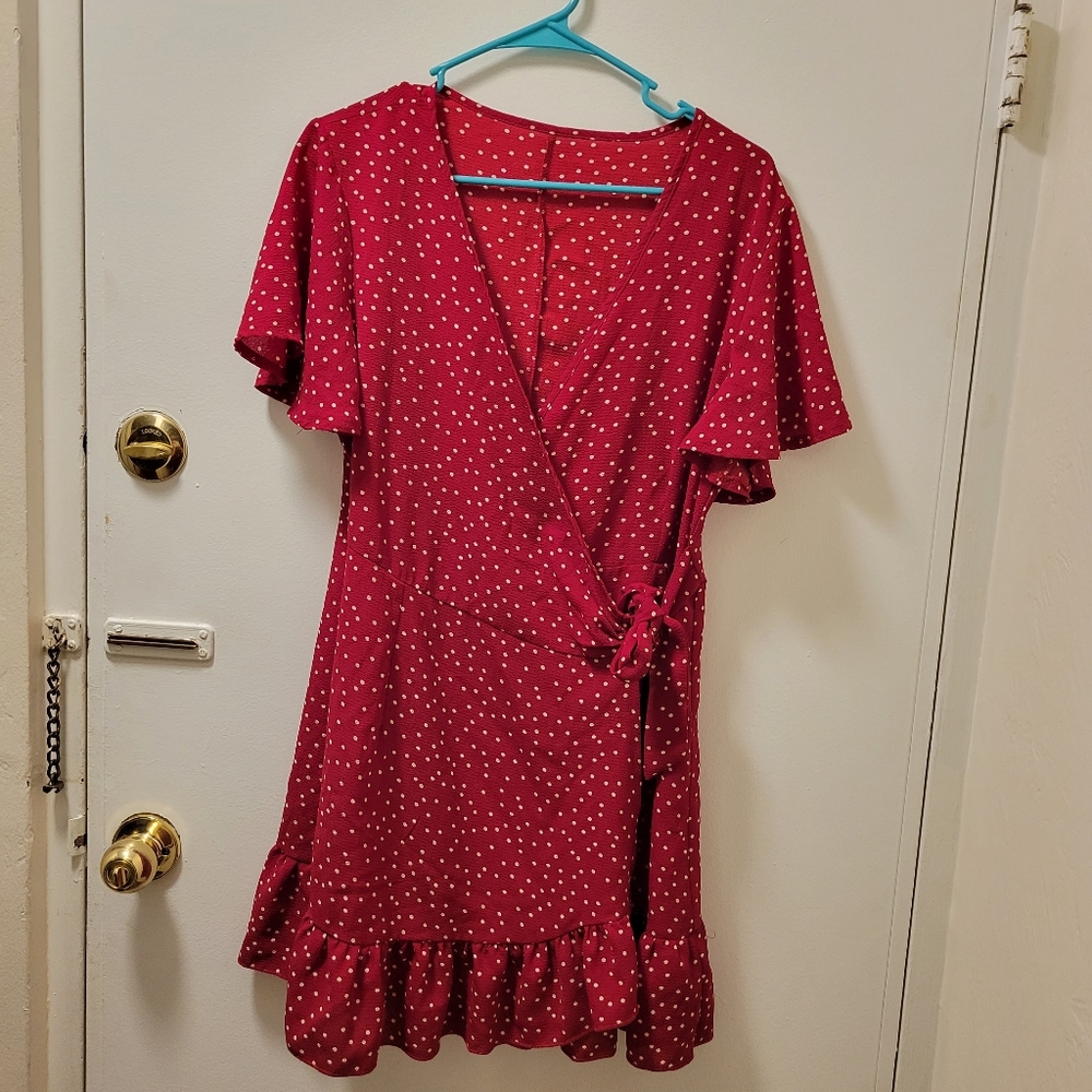 Women's Summer V neck Dress size Large